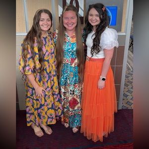 🧡🧡Anthropologie Tulle Orange Skirt🧡🧡